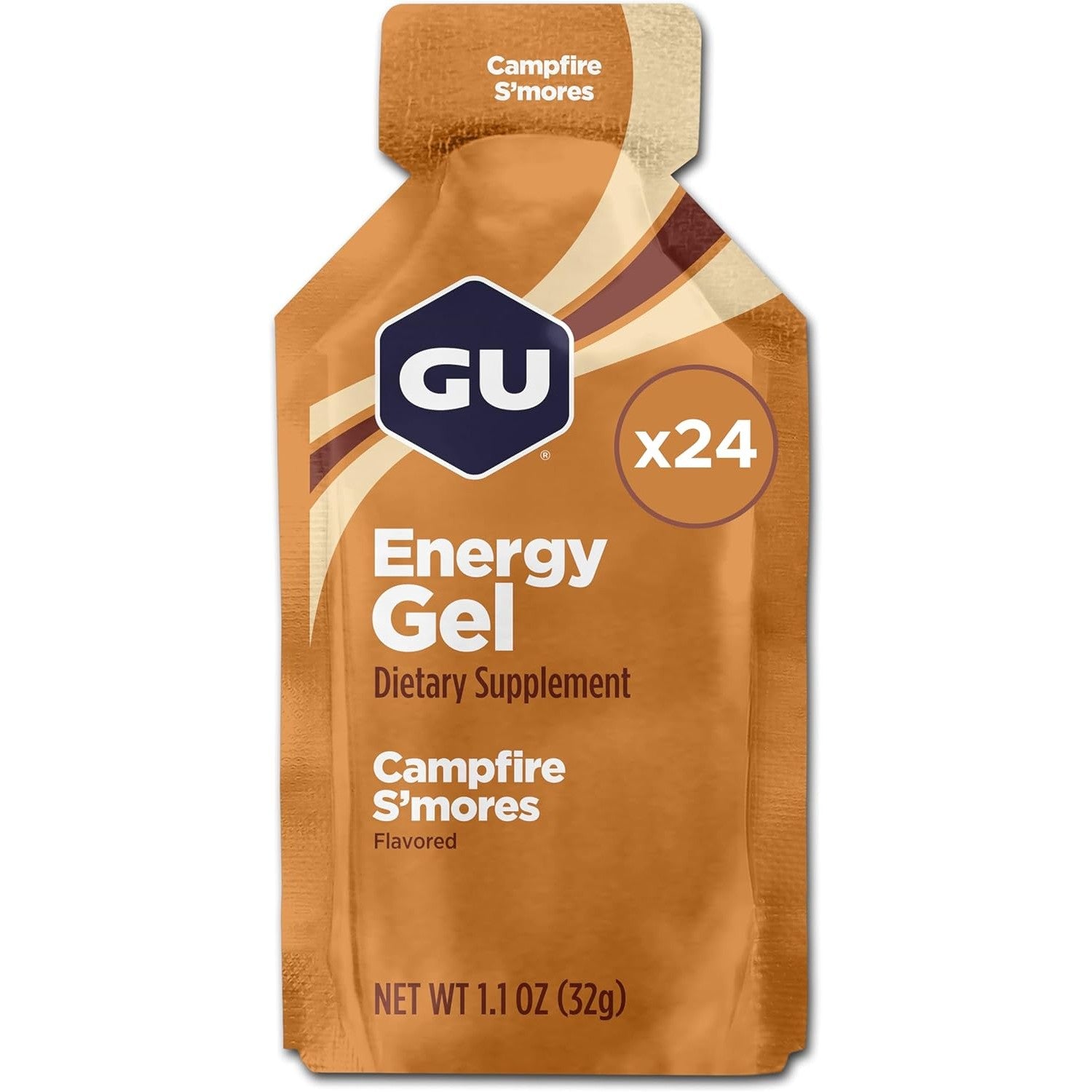 Buy now GU Energy Original Sports Nutrition Energy Gel, Vegan, Gluten-Free, Kosher, and Dairy-Free On-the-Go Energy for Any Workout, 8-Count, Tri-Berry Campfire S'Mores 24 Count (Pack of 1) at indiglob india