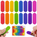 Textured Sensory Stickers for Kids & Adults, 16 Pack Silicone Calm Strips