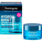 Neutrogena Hydro Boost Night Pressed Serum, 1.7 oz | Hyaluronic Acid & Antioxidants, Hydrating Face Moisturizer, Restores & Revitalizes Skin Overnight, Normal to Extra Dry Skin