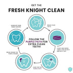 Buy now Plaque Disclosing Tablets for Teeth, 96 Count, Dental Disclosing Tablets for Kids or Adults, Shows Plaque, Helps Teach Kids Teeth-Brushing Habits for Clean Smile, by Fresh Knight, (Pack of 1) at indiglob india