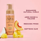 SheaMoisture Curl Mousse Coconut and Hibiscus for Frizz Control Styling Mousse with Shea Butter 7.5 oz | Curl enhancing mousse with Coconut Oil, Neem Oil & Silk Protein to instantly hydrate, reduce frizz, and add shine.