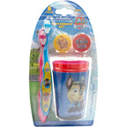 Brush Buddies Paw Patrol Manual Toothbrush and Cup Set for Kids Ages 2+ – Soft Bristles, Easy-Grip Handle, Fun Character Design, Toddler Oral Care Set for Boys and Girls