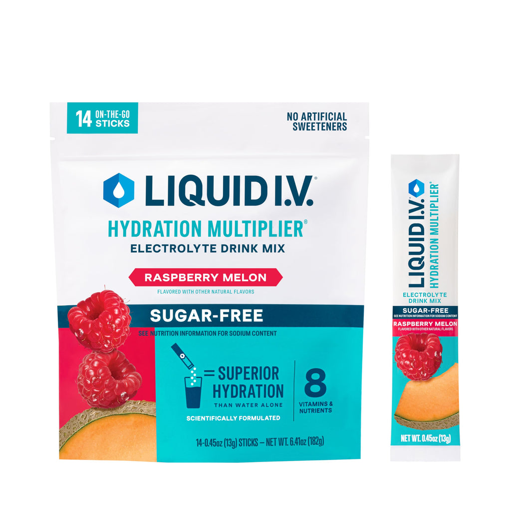 Buy now Liquid I.V.Â® Hydration Multiplier Sugar-Free - Raspberry Lemonade | Electrolyte Powder Drink Mix | 1 Pack (14 Servings) at indiglob india