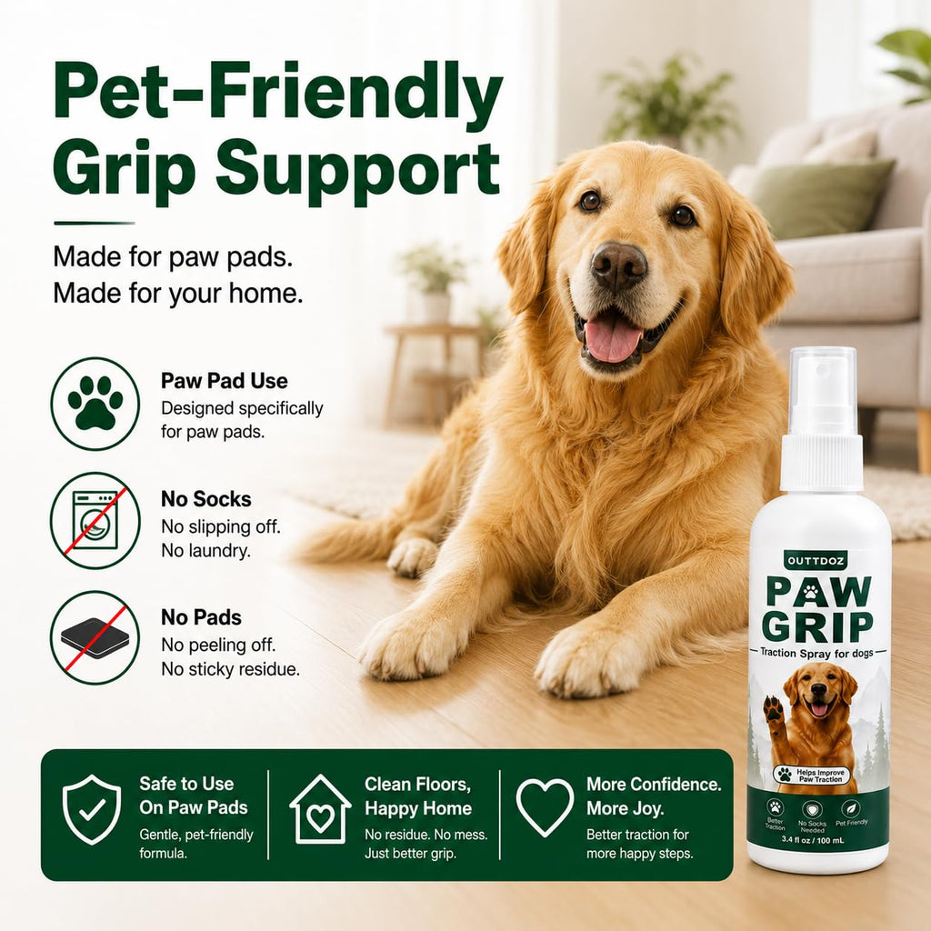 Paw Grip Traction Spray for Dogs, Quick-Dry, 3.4 fl oz