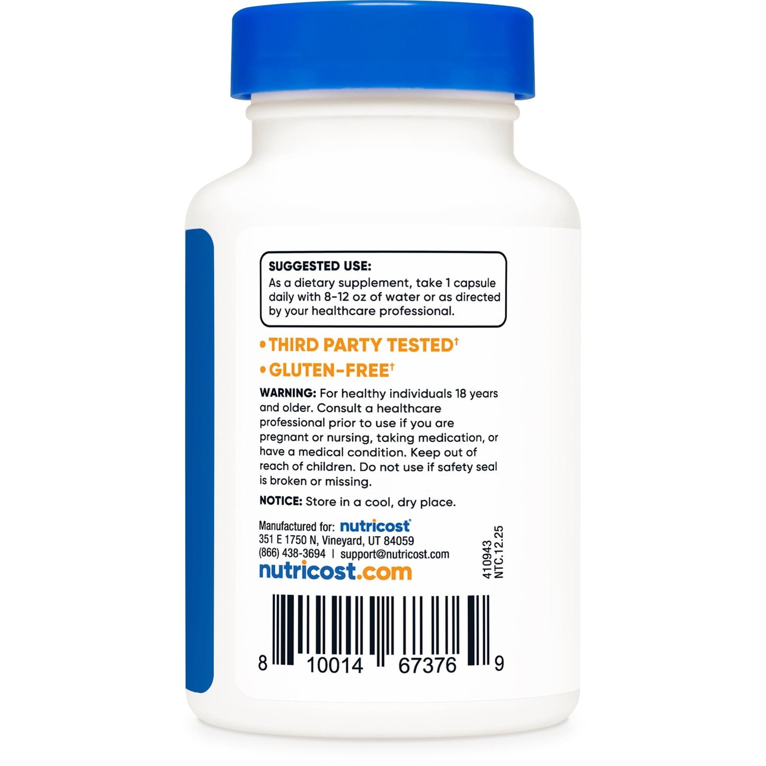 Nutricost Benfotiamine 300mg, 90 Capsules, Fat Soluble Vitamin B1, GMO-Free | Gluten Free, Vegetarian Friendly