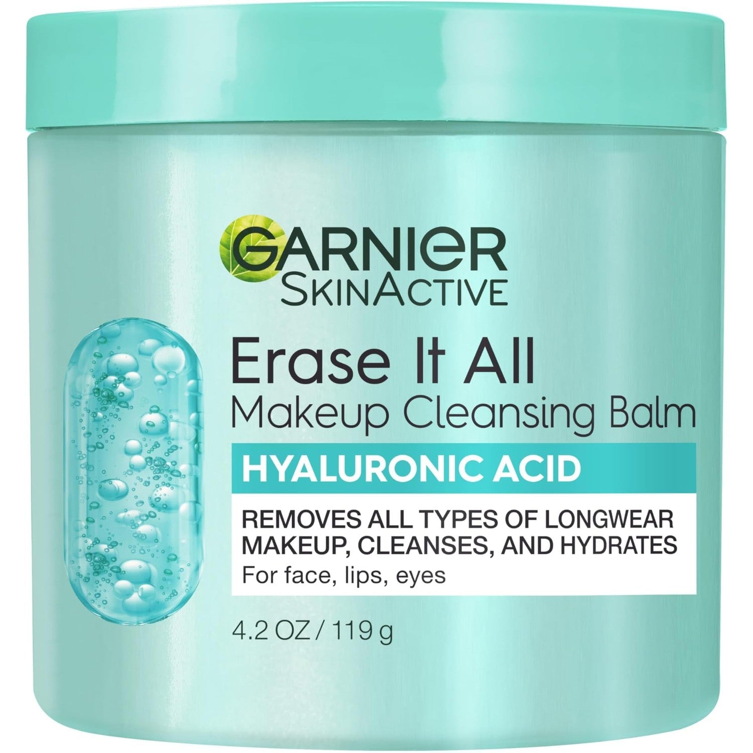 Garnier Erase It All Makeup Cleansing Balm with Hyaluronic Acid, Replumping Facial Cleanser and Makeup Remover, 4.2 Oz (Pack of 6)