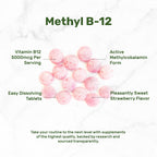 DEAL SUPPLEMENT Methyl B-12 Vitamins 5000 mcg Per Serving, 240 Tablets