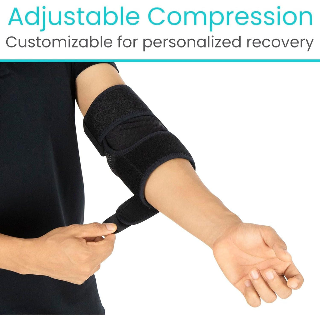 Buy now Vive Elbow Brace - Tennis Compression Sleeve - Wrap for Golfers, Bursitis, Left or Right Arm - Tendonitis Support Strap for Golf, Men and Women - Epicondylitis and Sports Recovery at indiglob india