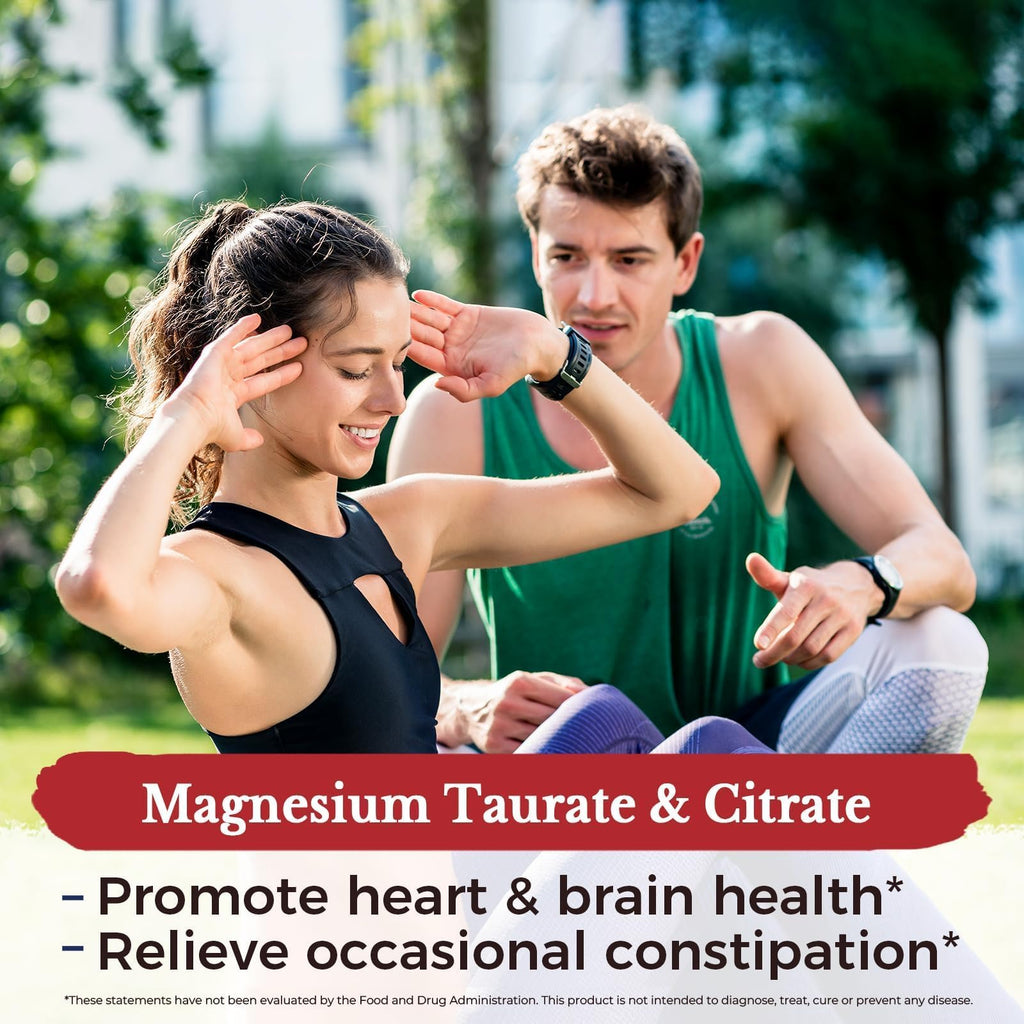 Vitalitown Magnesium Complex Supplement 500mg - NSF Certified Magnesium Glycinate, Malate, Taurate & Citrate - Chelated High Absorption & Gentle on Stomach - Vegan Non-GMO 240 Capsules