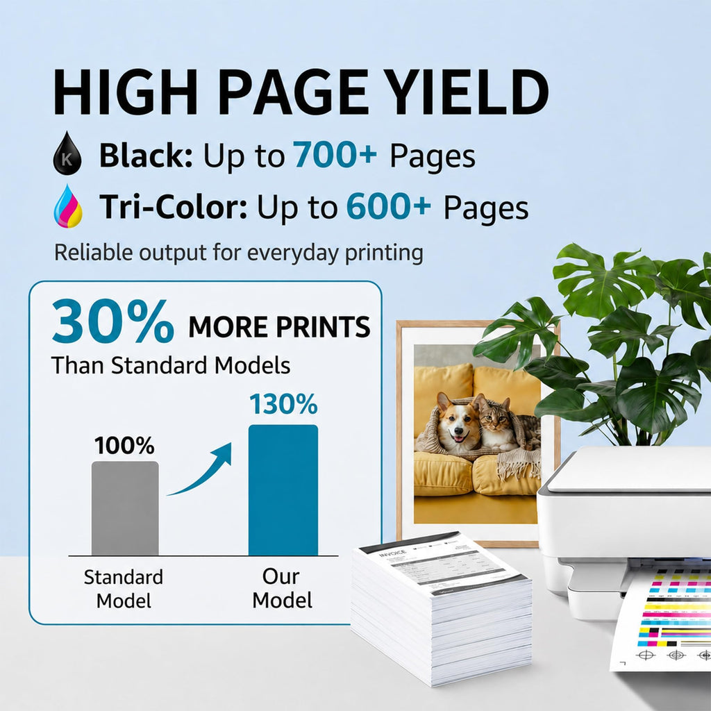 240XL 241XL Ink Cartridges Combo Pack Replacement for Canon 240 241, PG-240XL CL-241XL Compatible with PIXMA MG3620 MG3520 MG3600 TS5100 TS5120 MX472 MX452 MX512 Printers (1 Black, 1 Tri-Color)