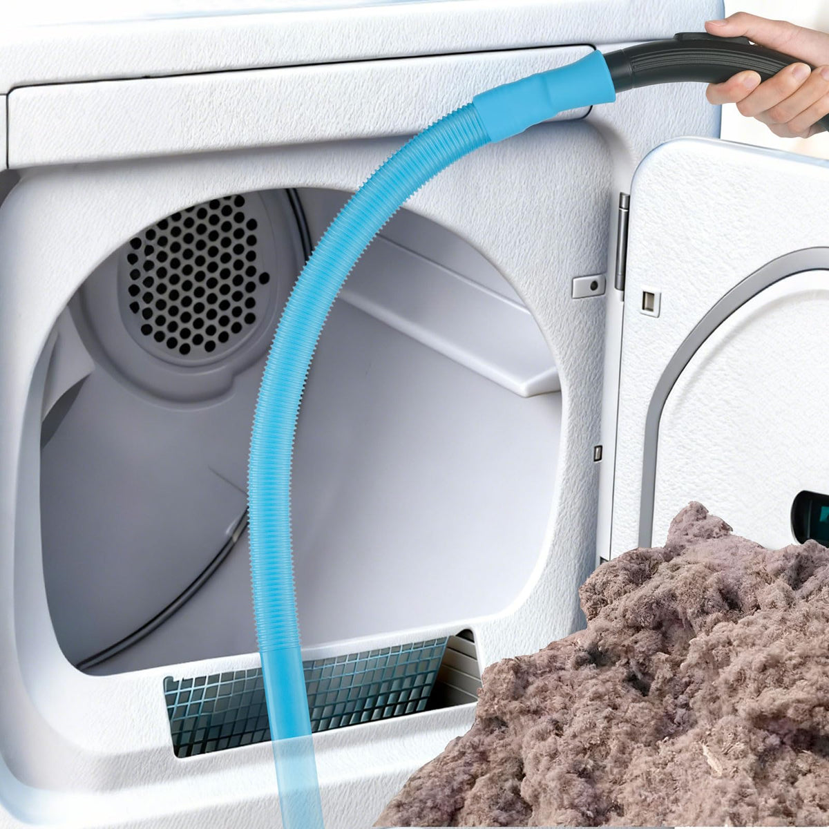 4 Pieces Dryer Vent Cleaner Kit | Vacuum Hose Lint Trap Clean Tool