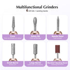 COSLUS C40 Electric Nail Drill Professional, Precise Dial Speed Control | Nail File Machine for Acrylic Gel Dip Powder Removal, Compact Manicure Tools, Beginner-friendly Polishing Set, Home