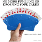 Buy now LotFancy Playing Card Holder for Adults Kids Seniors, 2 Pack, Card Holders for Playing Cards, Family Card Game Nights, Canasta, Poker Parties, Plastic, Hands Free at indiglob india