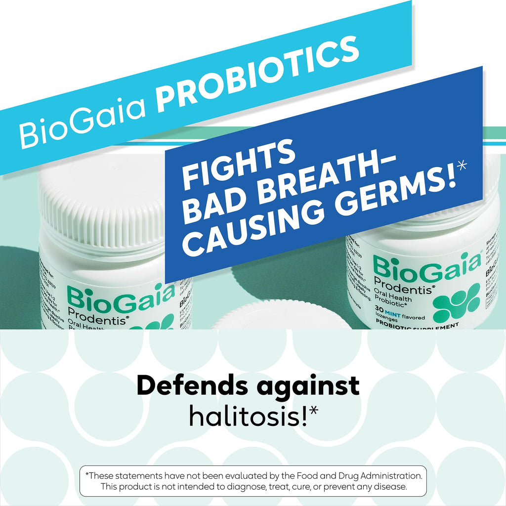 BioGaia Prodentis Oral Probiotics for Teeth & Gums and Bad Breath | Dental Hygienist-Recommended | Promotes Healthy Gums & Improves Oral Health | Fights Bad Breath | Dental Probiotic 30ct