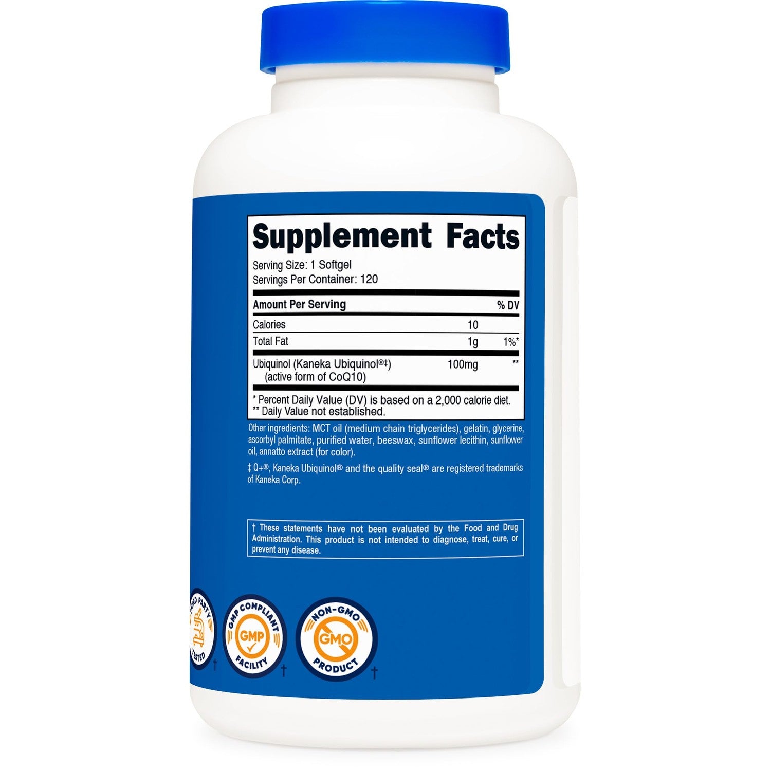 Nutricost Ubiquinol Softgels (100mg Per Serving) 120 Softgels, Gluten Free | Superior Absorption Antioxidant, Active Form of CoQ10, GMO-Free