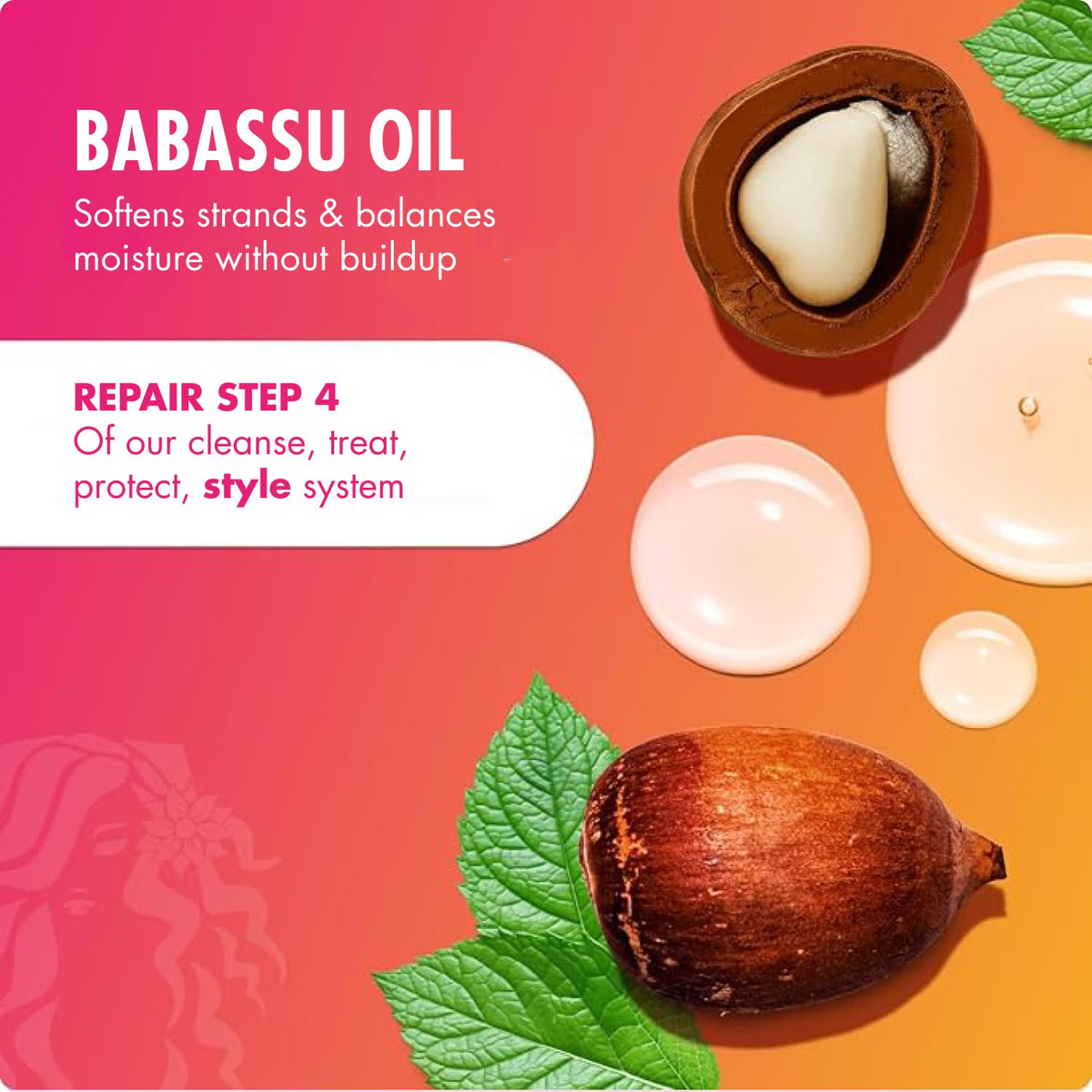 Mielle Organics Babassu & Mint Brazilian Curly Cocktail Curl Cream - Curl Defining, Hair Styling Cream for Textured Hair - Locks in Moisture, Boosts Definition & Softens Textured Hair, 7.5 Ounce
