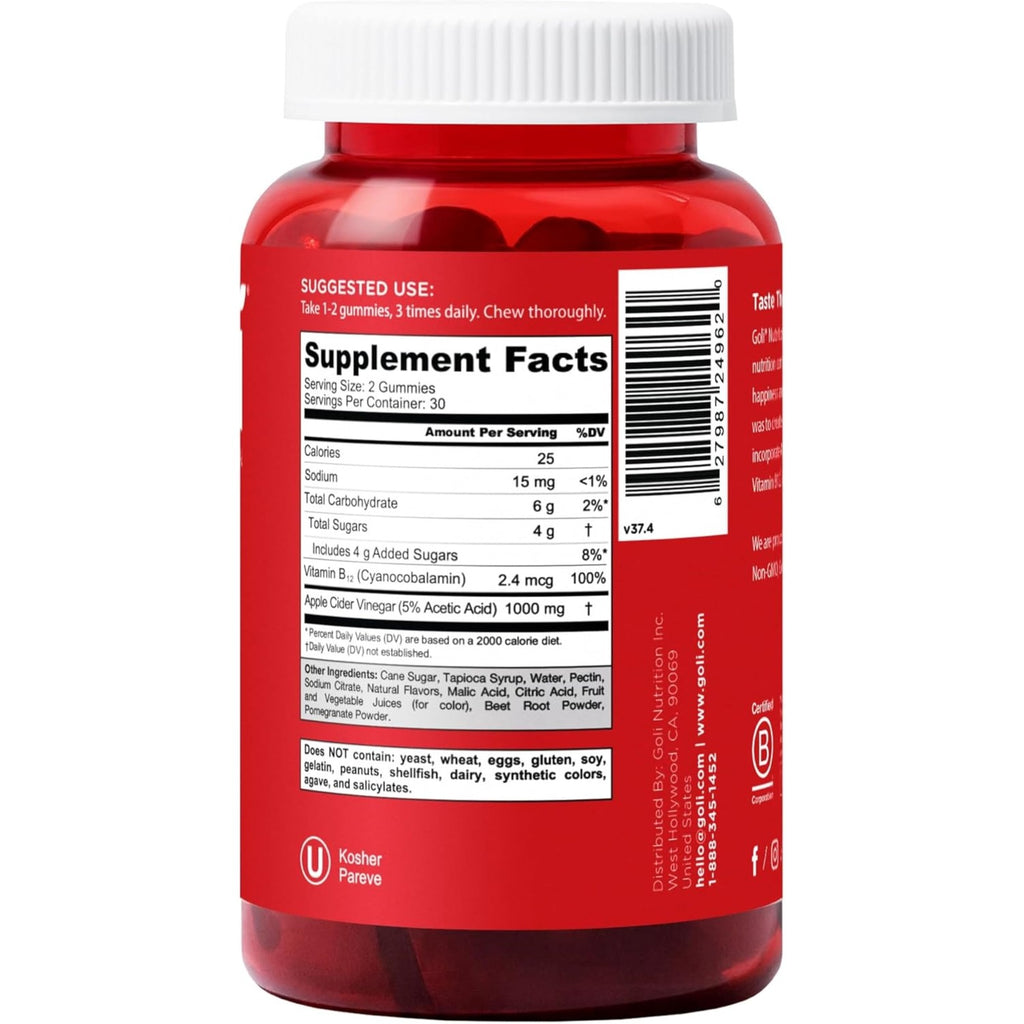Goli Favorites Trio: Ashwagandha KSM-66, Apple Cider Vinegar, Matcha Mind Supplements with Cognizin, Vitamins D2 and B12