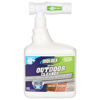 Moldex® Instant Outdoor Cleaner with Bleach and Hose End, 64 oz – Fast Acting Spray for Mold and Mildew Stains on Siding, Decks, Fences and Exterior Surfaces