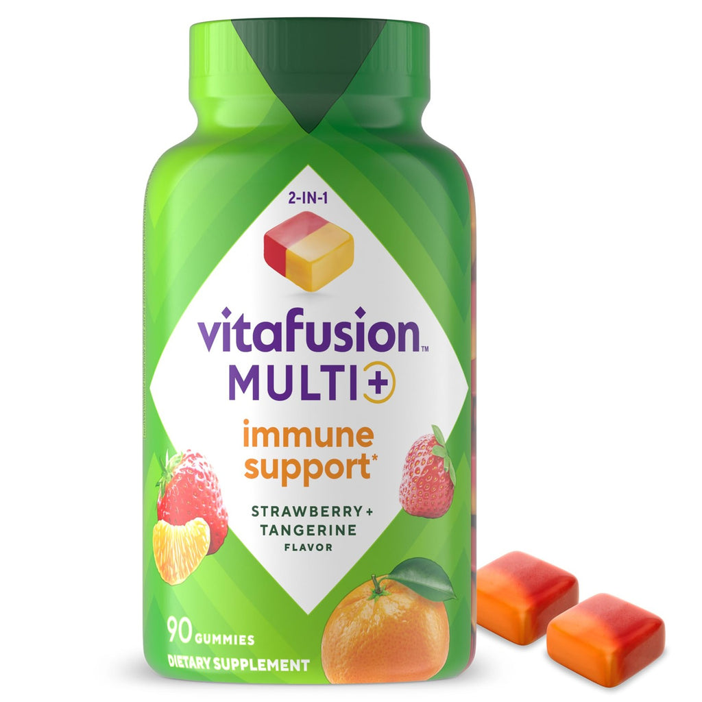 Vitafusion Multivitamin Gummies + Immune Support | 90 Adult Gummy Vitamins