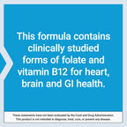 Life Extension BioActive Folate & Vitamin B12, Promotes Heart, Brain & GI Tract Health, Non-GMO, Gluten-Free, Vegetarian, 90 Capsules | BioActive Folate & Vitamin B12 Promotes Heart, Brain & GI Tract Health, Non-GMO, Gluten-Free & Vegetarian