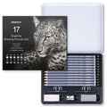 HNIHUY Sketch Drawing Pencils Set, 17 Pcs, Graphite Pencils (8B-4H)