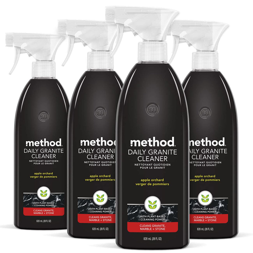 method Daily Granite Cleaner Spray, Apple Orchard, 28 fl oz, 4 Pack