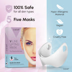 V Shaped Contouring Face Mask Line Shaping Lifting Belt Neck Reduction Jawline Lift Tape Enhancer Firming Chin Up Collagen Hyaluronic Acid Aloe Vera