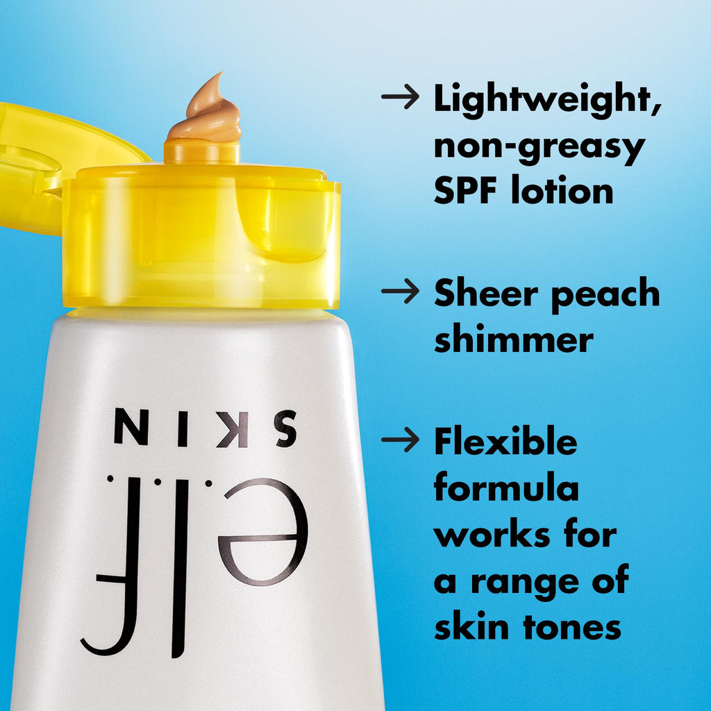 Buy now e.l.f. SKIN Suntouchable Whoa Glow SPF 30 Mini, Sunscreen & Makeup Primer For A Glowy Finish, Made With Hyaluronic Acid, Vegan & Cruelty-Free, Sunbeam at indiglob india