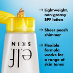 Buy now e.l.f. SKIN Suntouchable Whoa Glow SPF 30 Mini, Sunscreen & Makeup Primer For A Glowy Finish, Made With Hyaluronic Acid, Vegan & Cruelty-Free, Sunbeam at indiglob india