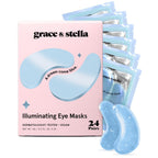 Buy now grace & stella Award Winning Under Eye Mask - Gifts for Women - Reduce Dark Circles, Puffy Eyes, Wrinkles, Under Eye Patches - Birthday, Bachelorette Party Favors - Vegan Self Care (24 Pairs, Pink) at indiglob india