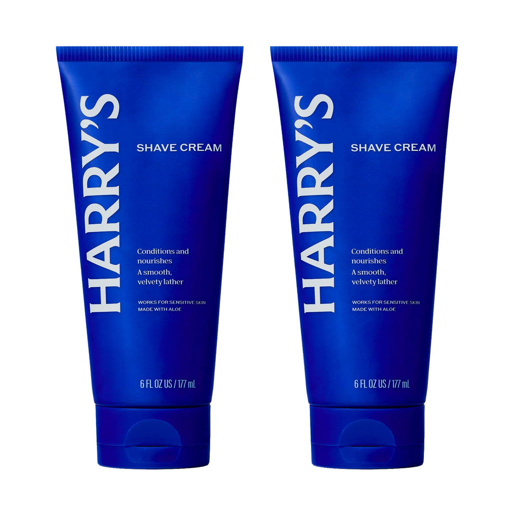 Harry's Shaving Cream for Men with Aloe and Eucalyptus - 2 oz (4 Pack) | Conditions Skin and Softens Facial Hair - TSA Approved Travel Essentials - Safe for Sensitive Skin