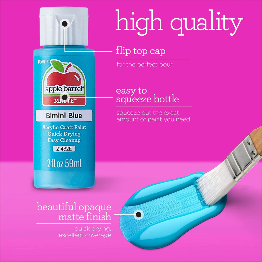 Apple Barrel Acrylic Paint in Assorted Colors (2 oz), 21463, Antique Parchment