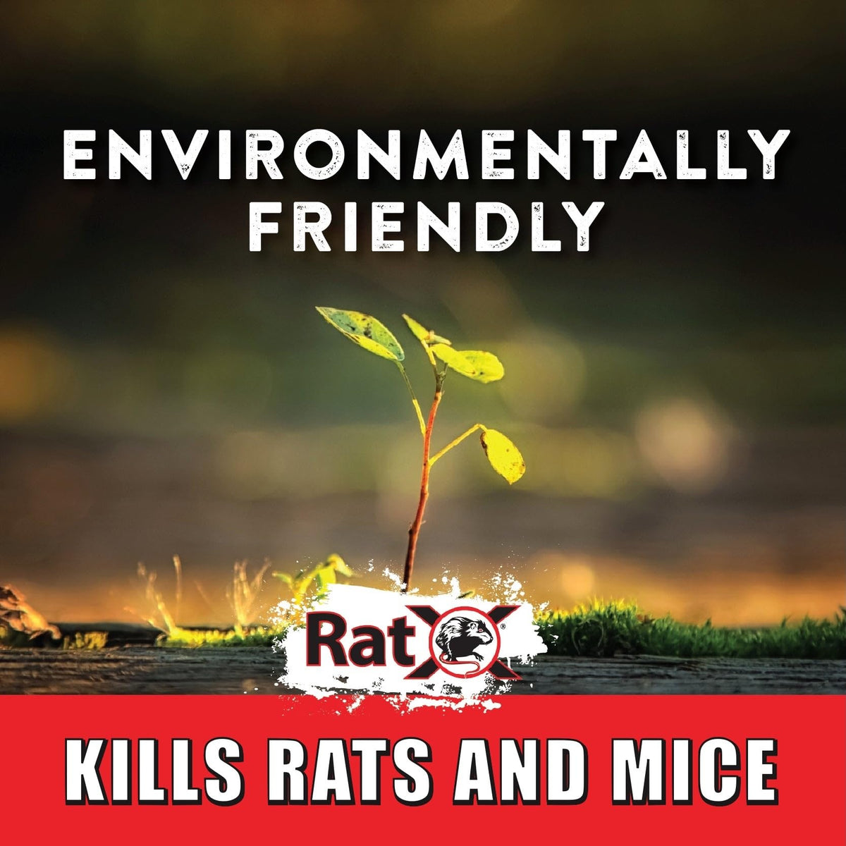 RatX Rodent Control Bait Pellets for Rats & Mice – Poison Free, Pet Safe Indoor & Outdoor Use Pellets 18 oz. Bag