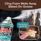 Bull Shot Oven Pro, AS SEEN ON TV, Cling Foam Melts Away Baked-On Grease, Char & Food In Minutes, Professional Strength, Shake, Point & Spray, Made in the USA, Ovens, Racks, Drip Pans & Broilers
