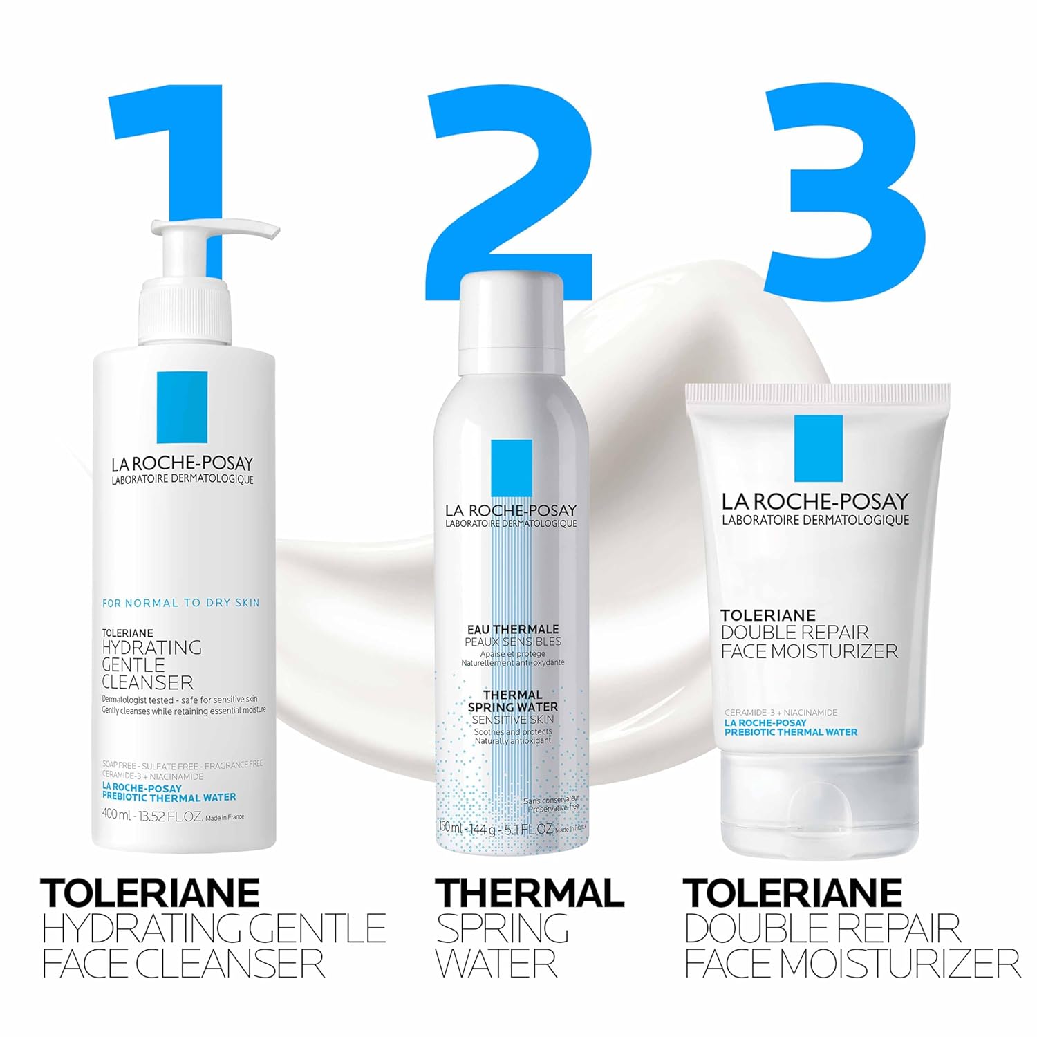 Buy now La Roche-Posay Toleriane Double Repair Face Moisturizer, Daily Moisturizer Face Cream with Ceramide & Niacinamide for All Skin Types, Immediate Comfort & Long Lasting Hydration, Fragrance Free at indiglob india