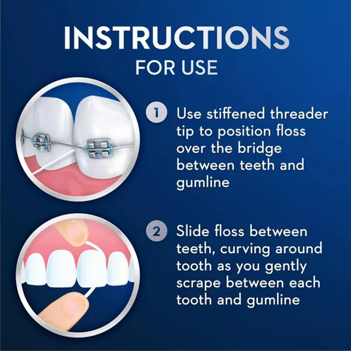 Oral-B Glide Threader Floss, 30-Count (Pack of 6)