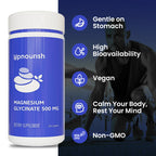 UpNourish Magnesium Glycinate Chelate 500mg Capsules - Highly Absorbable Pure Chelated Magnesium Supplement