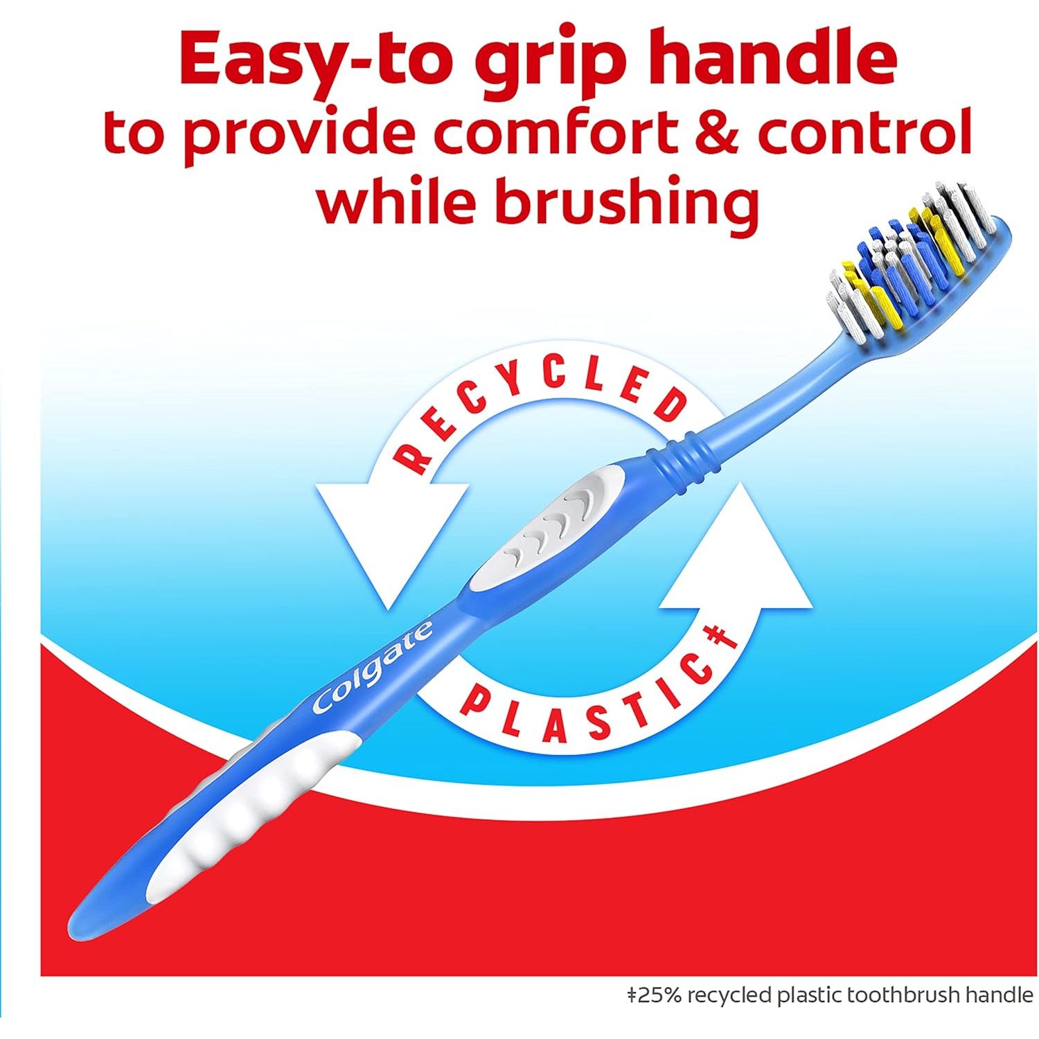 Buy now Colgate Extra Clean Toothbrush, Soft Toothbrush for Adults, 3 Count (Pack of 1) at indiglob india