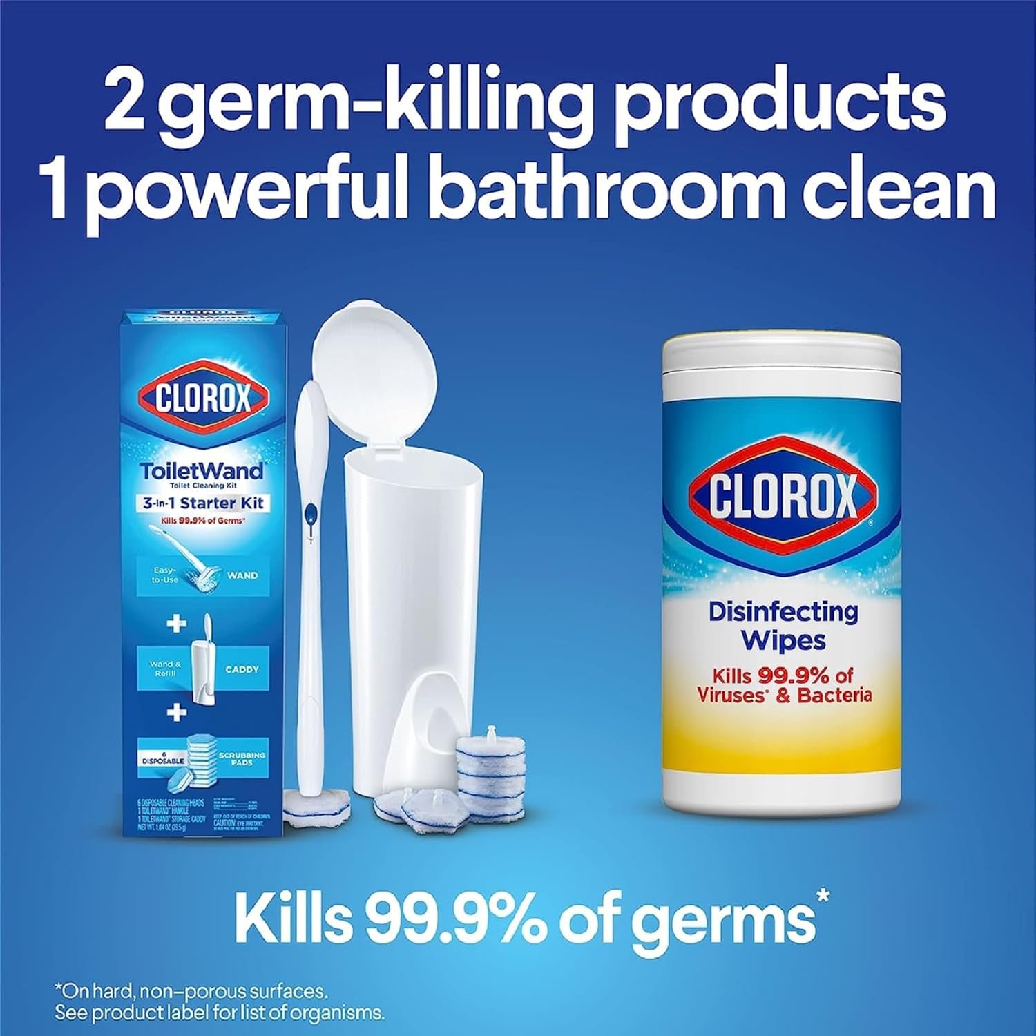 Buy now Clorox ToiletWand Disinfecting Refills, Rainforest Rush, Dorm Room Essentials, 30 Ct at indiglob india