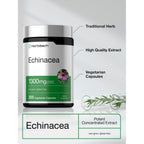 Horbäach Echinacea Extract Capsules | 300 Count