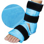 Buy now Relief Expert Ankle Ice Pack Wrap â€“ Reusable Cold Gel Pack for Foot and Heel, Dual-Sided Design with Soft Plush Lining, Flexible Cold Compress for Achilles and Ankle Support, Blue at indiglob india