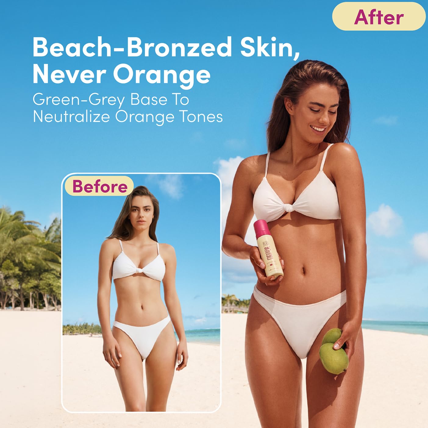 Coco & Eve Self Tanner Foam Kit - (Medium) Streak-Free Sunless Tanning Mousse, Tropically Scented Natural Looking Tan With Mitt Applicator, Vegan, Cruelty Free | Sunny Honey Bali Bronzing, 6.7 fl oz