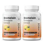 Balancebreens Bromelain 500mg Capsules, 2400 GDU Pineapple Extract, 180 Ct | 2400 GDU Bromelain, 180 Veggie Capsules, Non-GMO, Third-Party Tested, USA