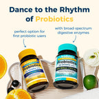 NewRhythm Probiotics 50 Billion CFU 20 Strains, 60 Veggie Capsules, Targeted Release Technology, Stomach Acid Resistant, No Need for Refrigeration, Non-GMO, Gluten Free