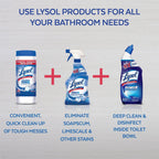 Lysol Bathroom Cleaner Spray, Blue, Island Breeze, 48oz (2X24oz)