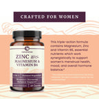 Zinc and Magnesium Supplement with Vitamin B6, Women’s Hormone Balance