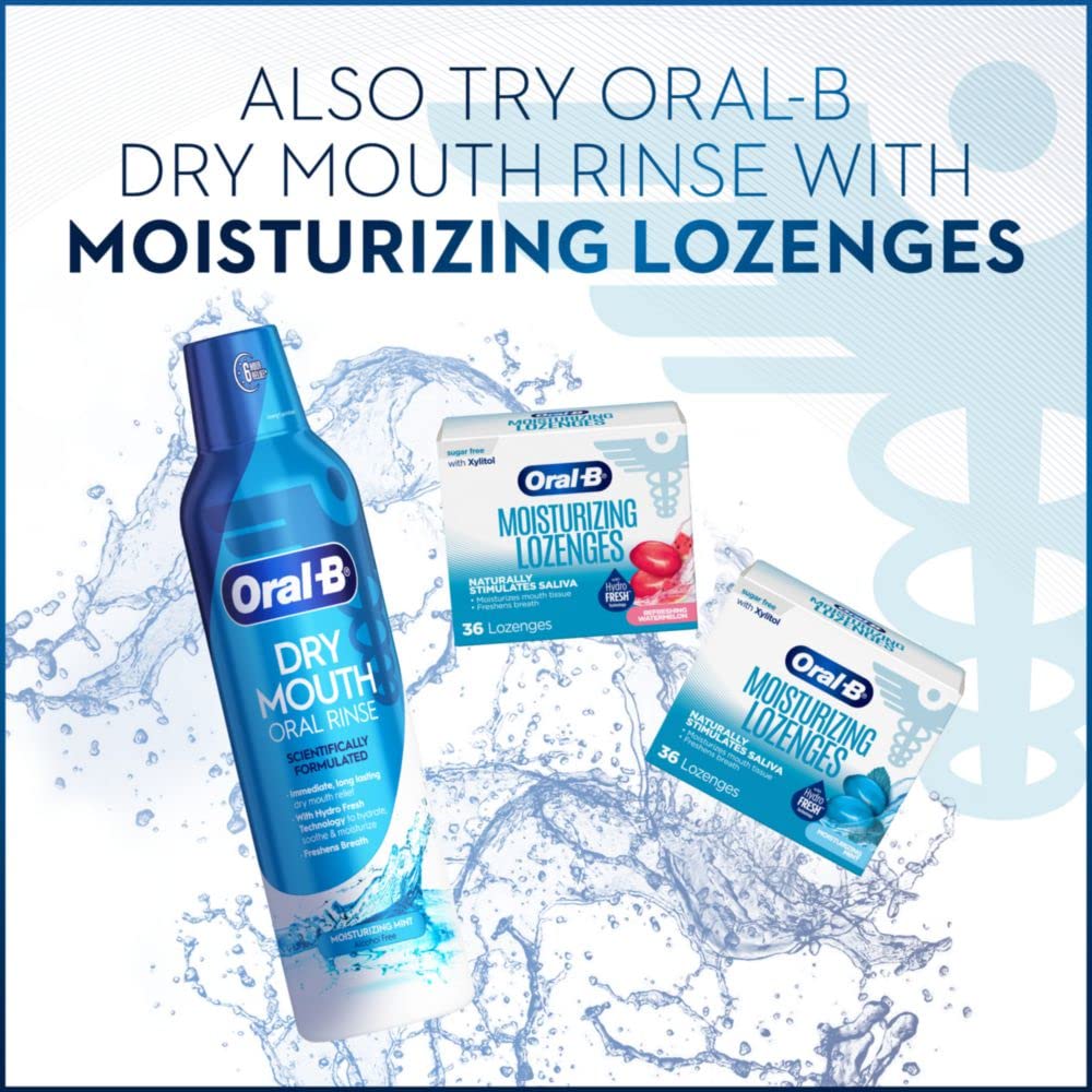 Buy now Oral-B Dry Mouth Oral Rinse Mouthwash, Moisturizing Mint, 16 Fl Oz at indiglob india