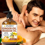 Lymphatic Drainage Massage Oil,2 Pack Ginger Oil Massage Body Oil Adults