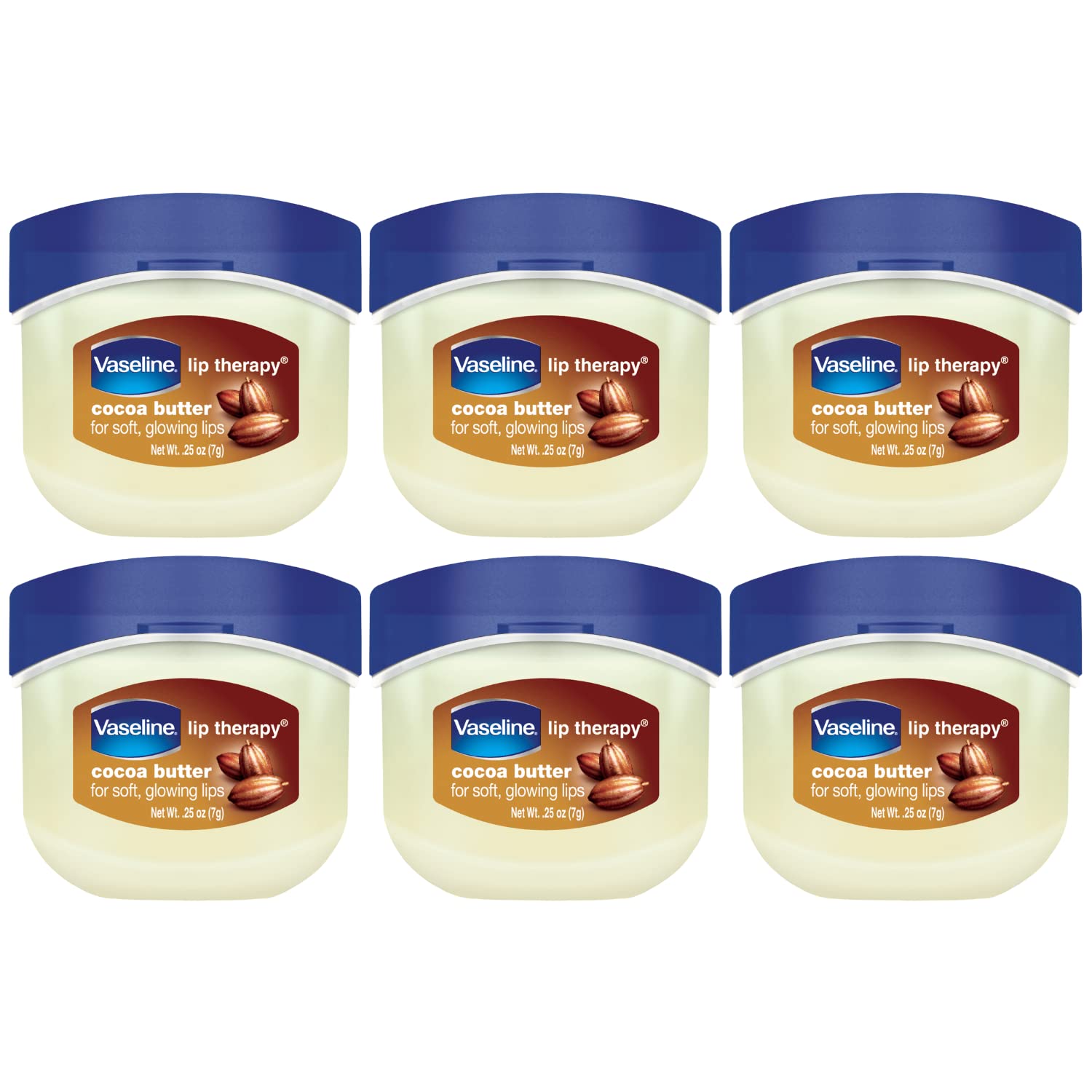 Buy now Vaseline Lip Therapy Cocoa Butter, .25 oz (Pack of 3) Cocoa Butter 0.25 Ounce (Pack of 6) at indiglob india