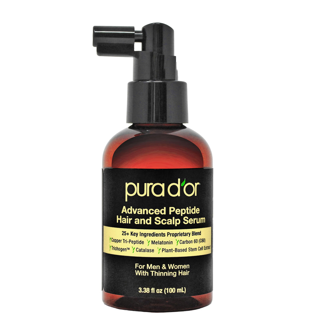 PURA D'OR ORGANIC Moroccan Argan Oil Pure Cold-Pressed Hair & Skin, 4oz